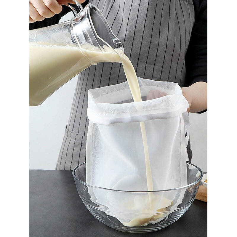 Wholesale Fabric Strainer Mesh Bag – White Multifunction Kitchen Filter Bag Supplier