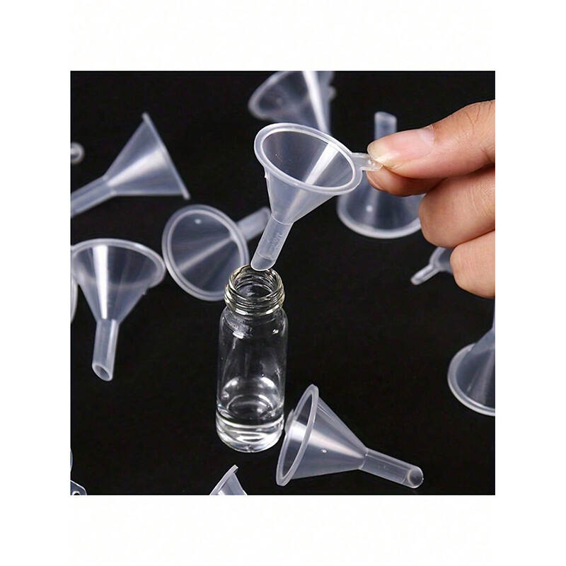 20pcs Mini Plastic Funnels | Essential Oils Lab Tools Perfume Transfer OEM Supplier