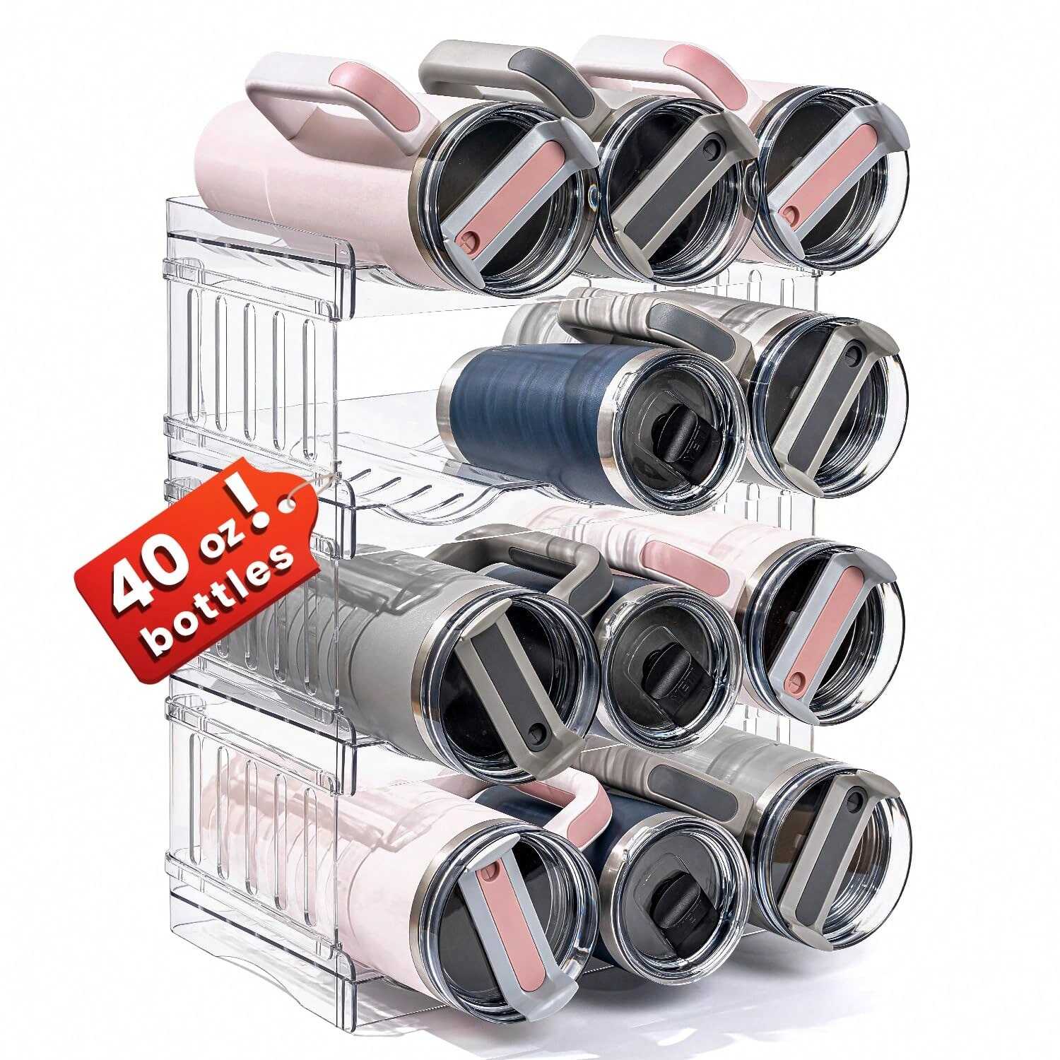Gracenal Water Bottle Organizer Rack | Stackable Cup Storage Holder OEM Supplier