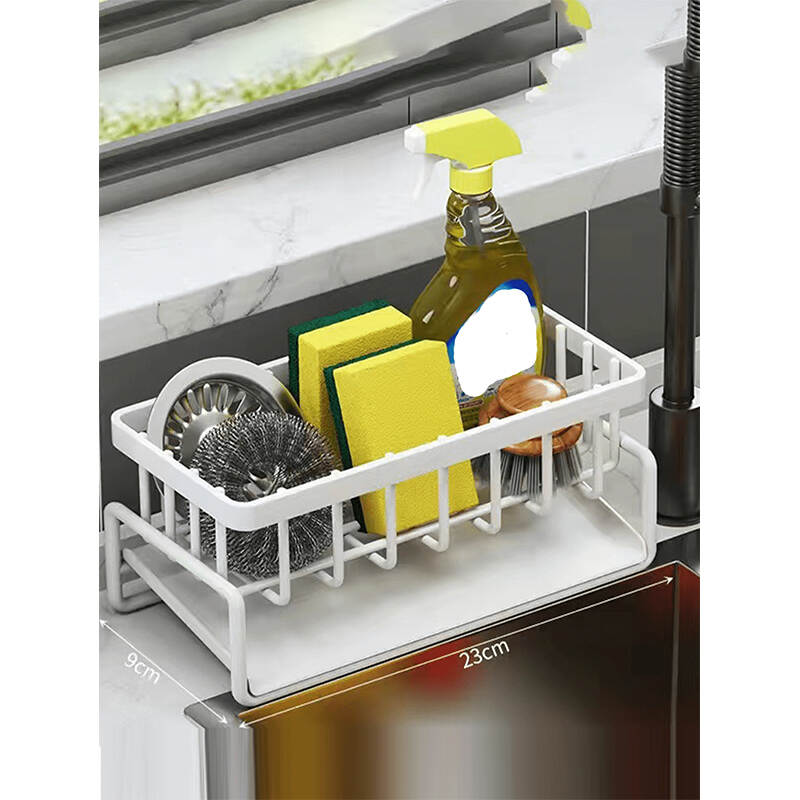 Kitchen Sink Faucet Storage Rack | Draining Rack Organizer Supplier With No Drilling