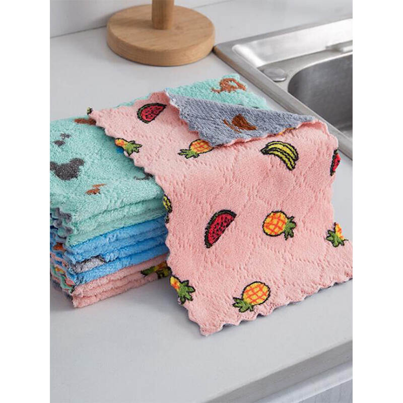 Reusable Cellulose Dishcloth Factory | Coral Fleece Kitchen Towel Supplier in Bulk