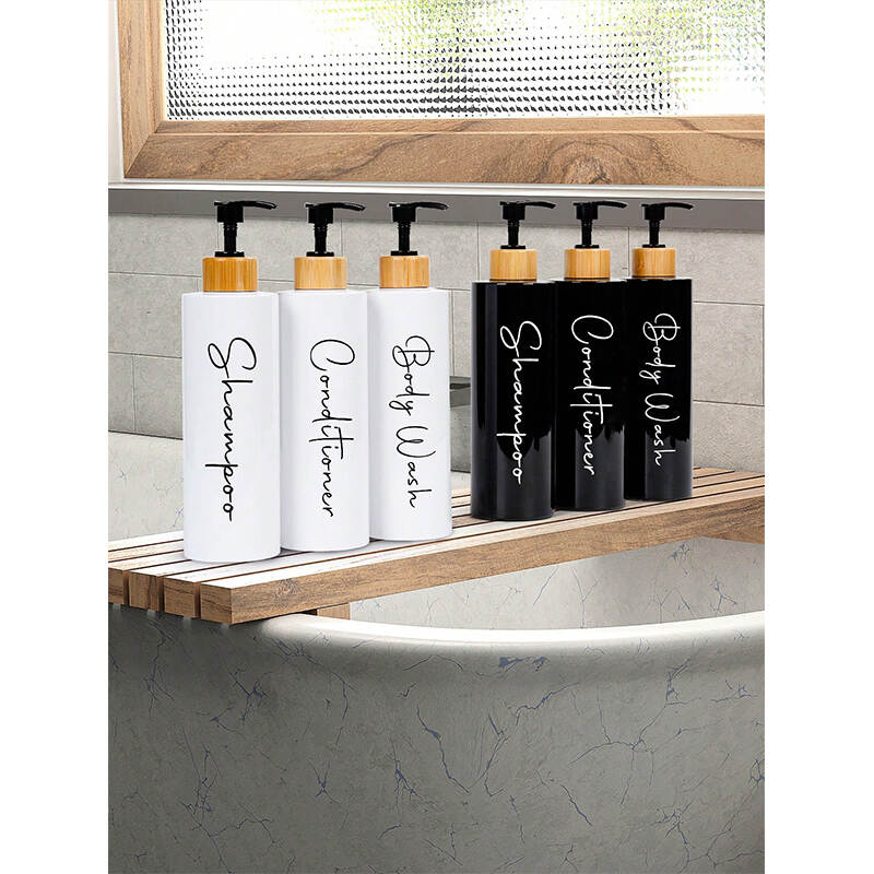 Refillable Shampoo Bottle Set Wholesale | Plastic Pump Dispenser Factory for Bathroom Use