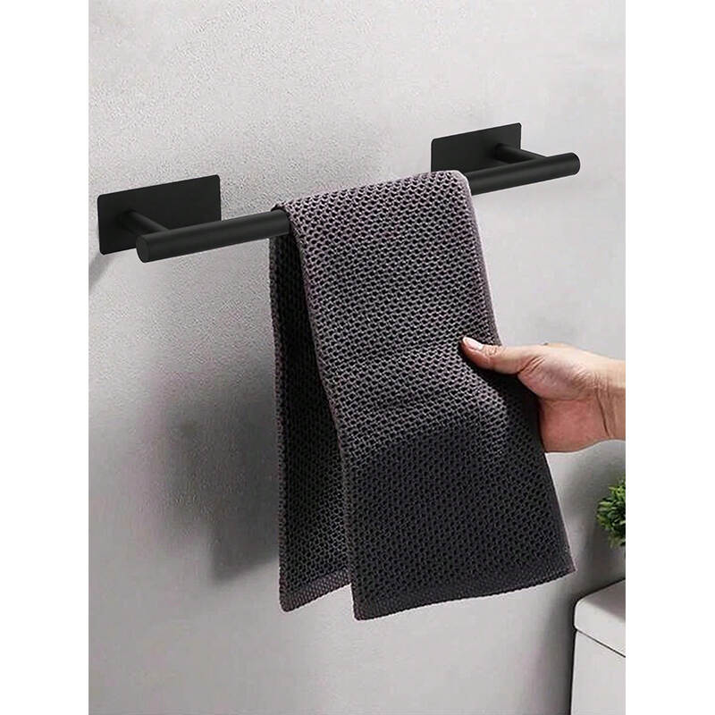 Punch-Free Towel Bar OEM | Self-Adhesive Bathroom Towel Rack Factory for Wall Mount Storage