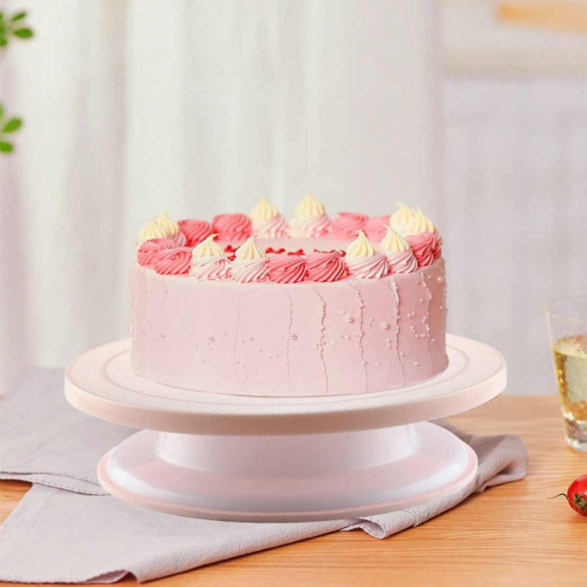 74pcs Pink & Green Cake Turntable Set Manufacturer | Stainless Steel Piping Tips, Baking Tools Supplier China