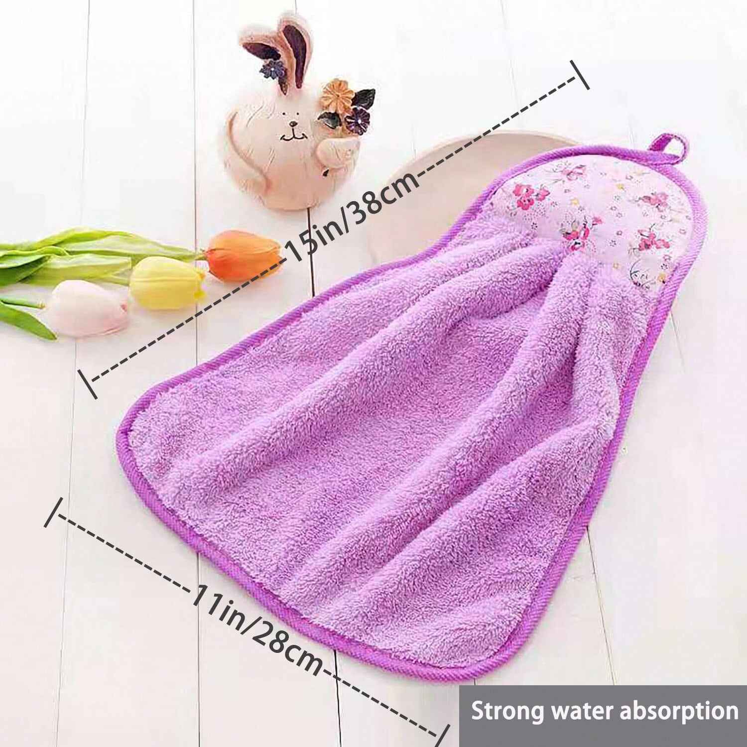 4pcs Coral Velvet Kitchen & Bath Towels | Absorbent Hand Cloths Supplier Bulk from Yiwu