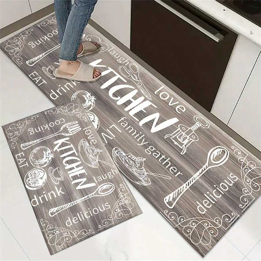 2pcs Kitchen Rugs Non-Slip | Absorbent Mats Manufacturer Bulk Export OEM Service