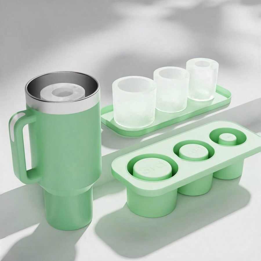 Silicone Ice Tray Supplier | Three Compartment Ice Mold for Cocktails & Drinks OEM China