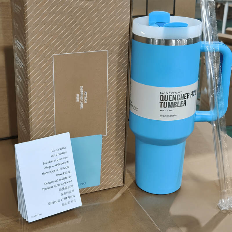 40 Oz Stainless Steel Tumbler with Handle | Double Wall Insulated Water Bottle Manufacturer China