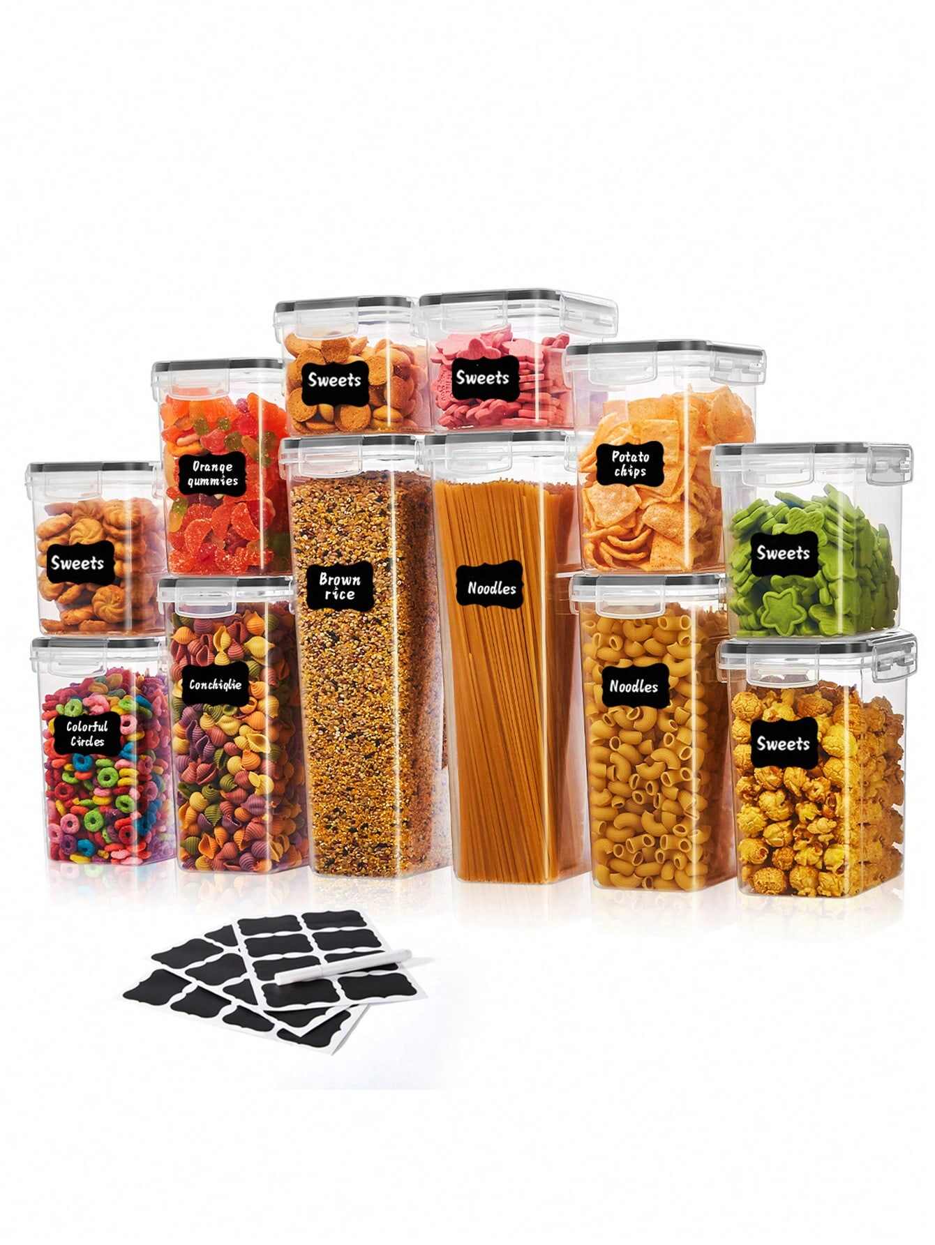 18pcs Airtight Food Storage Containers | Plastic Canisters Factory OEM from China