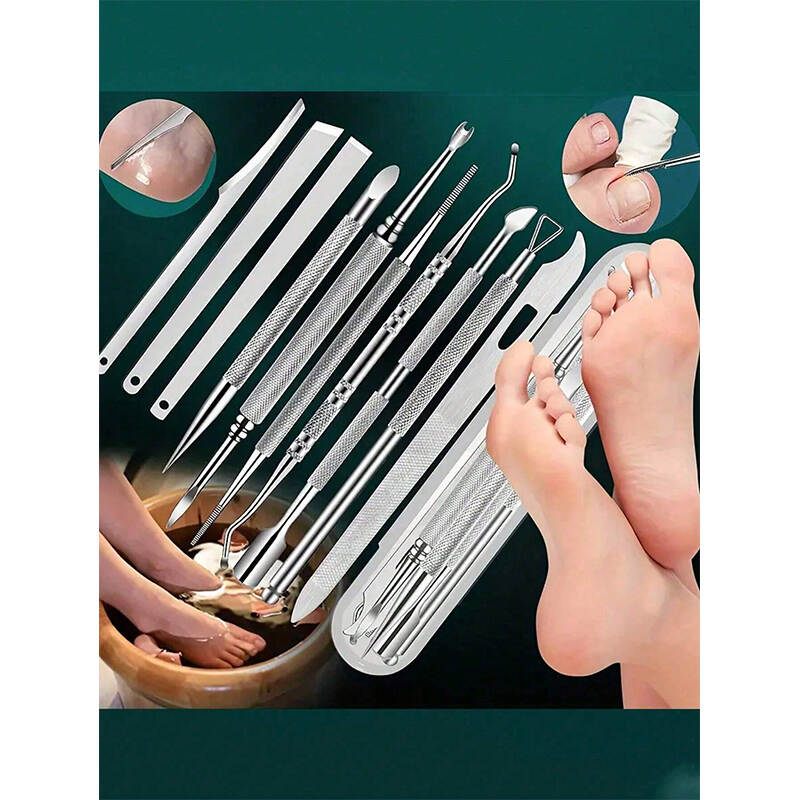 10-in-1 Pedicure Kit Factory | Stainless Steel Foot Care Kit for Salon & Home Exporter