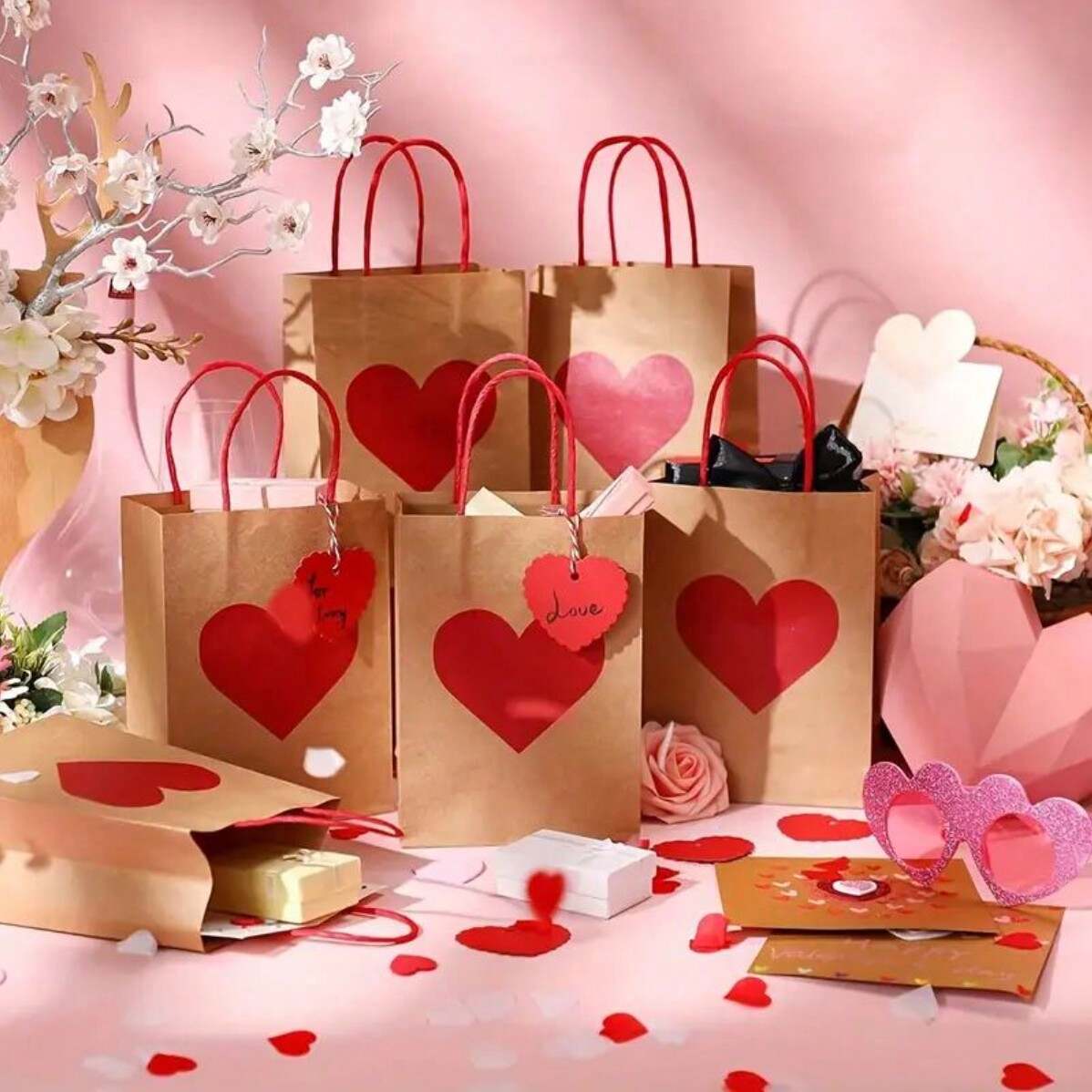 Valentine Gift Kraft Paper Bag Exporter | Yiwu Market Agent China OEM Gift Packaging Supplier