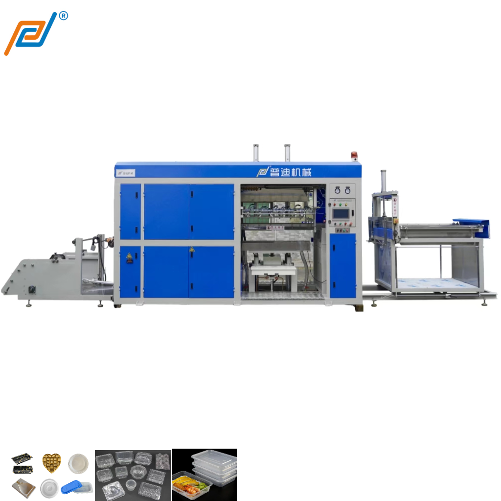 PDVF-1207 High-speed servo vacuum forming machine for producing egg trays, seedling trays, and plastic packaging boxes