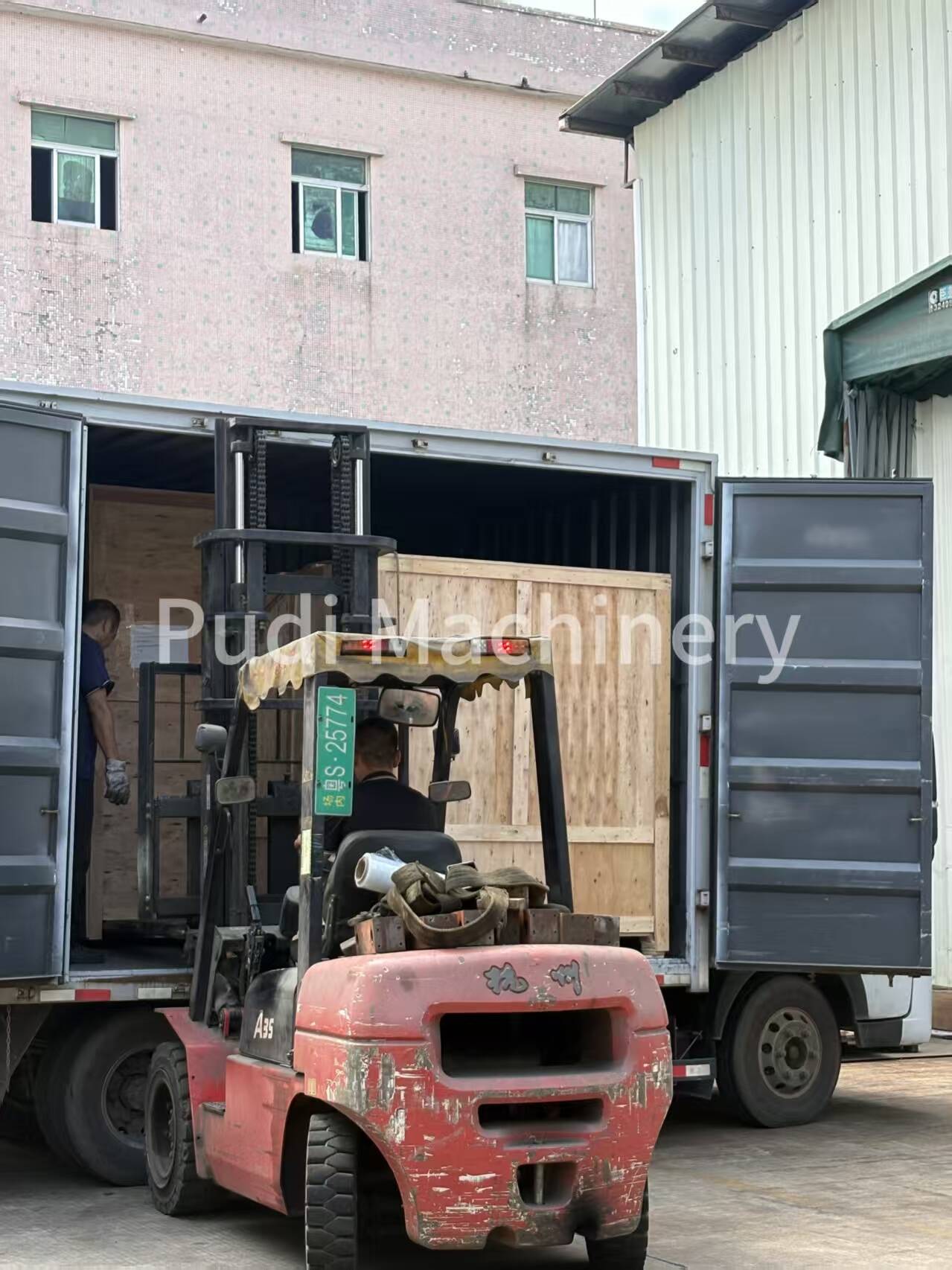 Wooden crates prepared for export