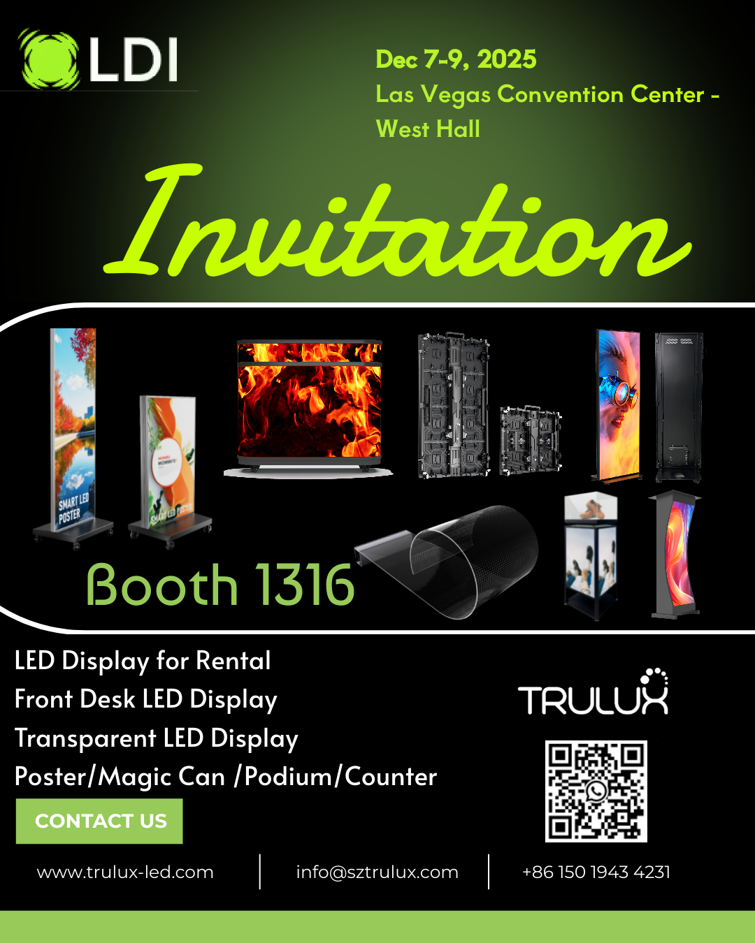 TRULUX to Showcase Diverse LED Displays at LDI 2025 in Las Vegas