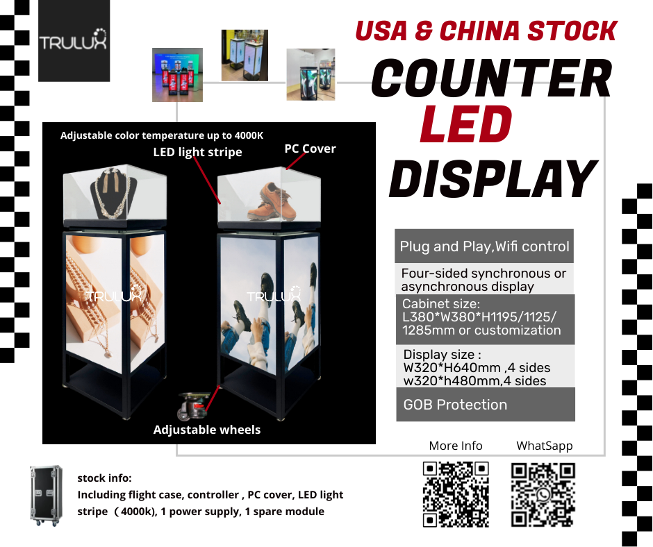Counter LED Display, with stock in the USA and China.