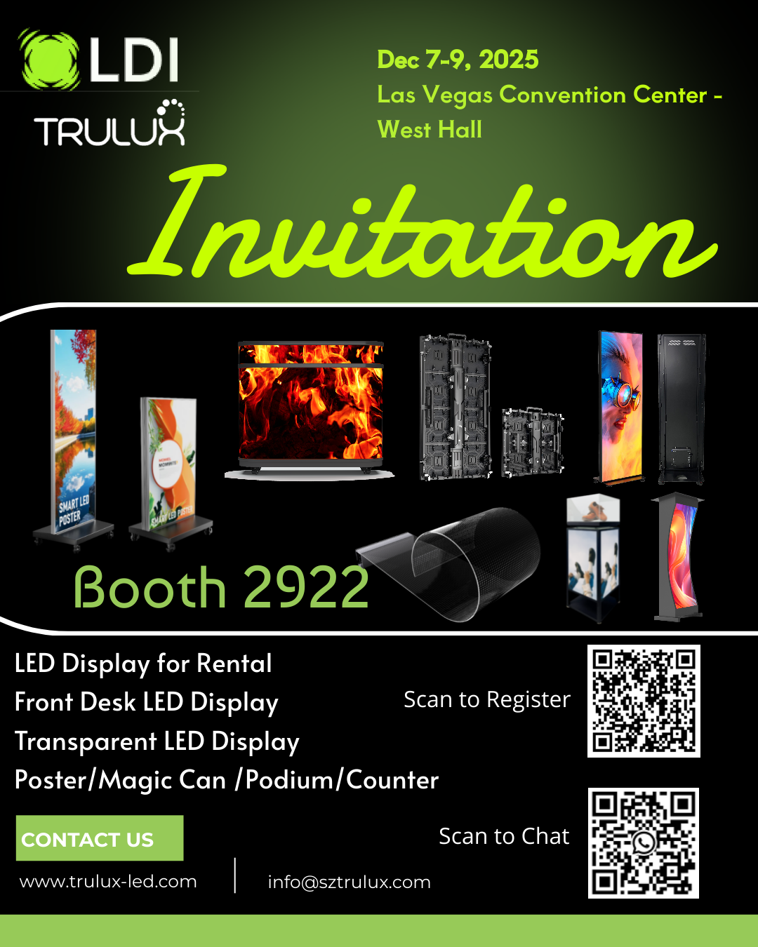 TRULUX to Showcase Diverse LED Displays at LDI 2025 in Las Vegas