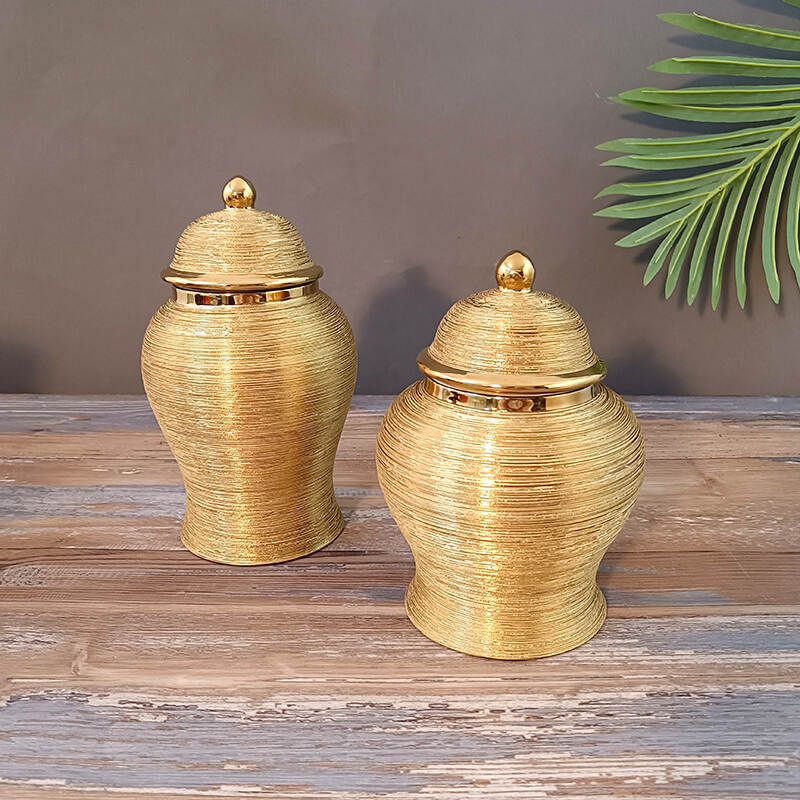 HIgh  qualityMiddle East Eid Gold Jar Container Large Capacity Incense Burner