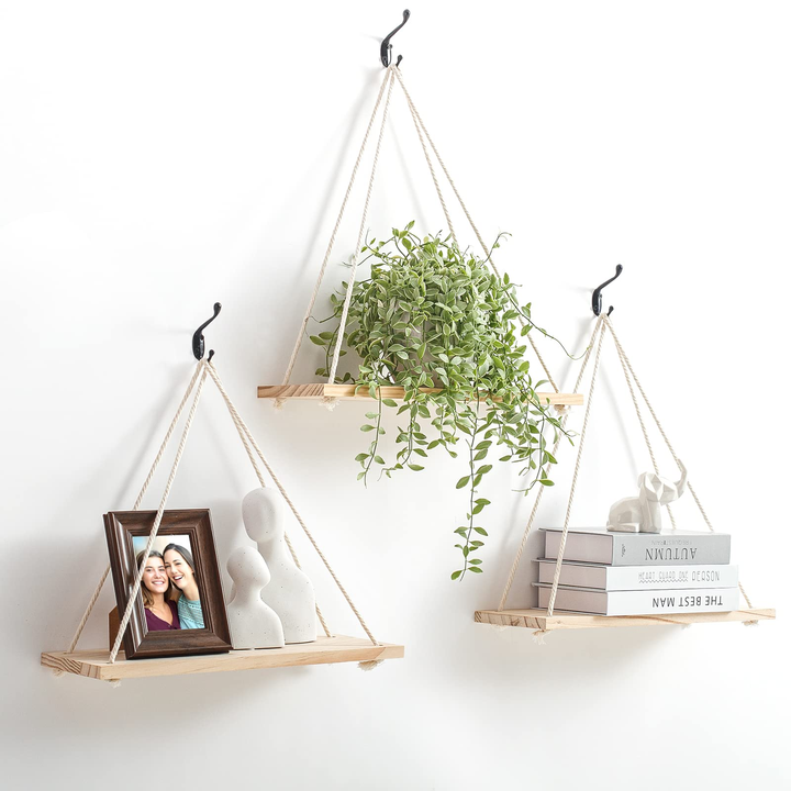 nordic hanging wooden storage rack，wooden storage shelves,wooden storage rack for home decoration
