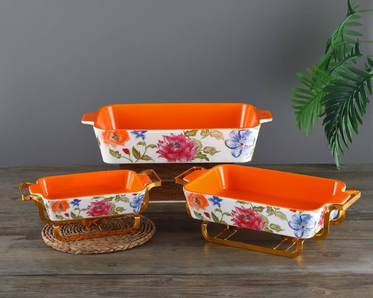pattern ceramic backing dish, nonstick ceramic bakeware,ceramic baking pans
