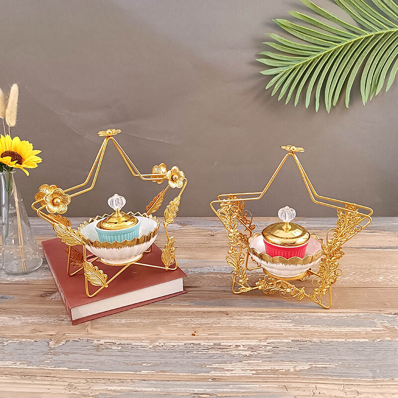 five point star tea light candle oil burners，essential oil in burner，lamp oil burner