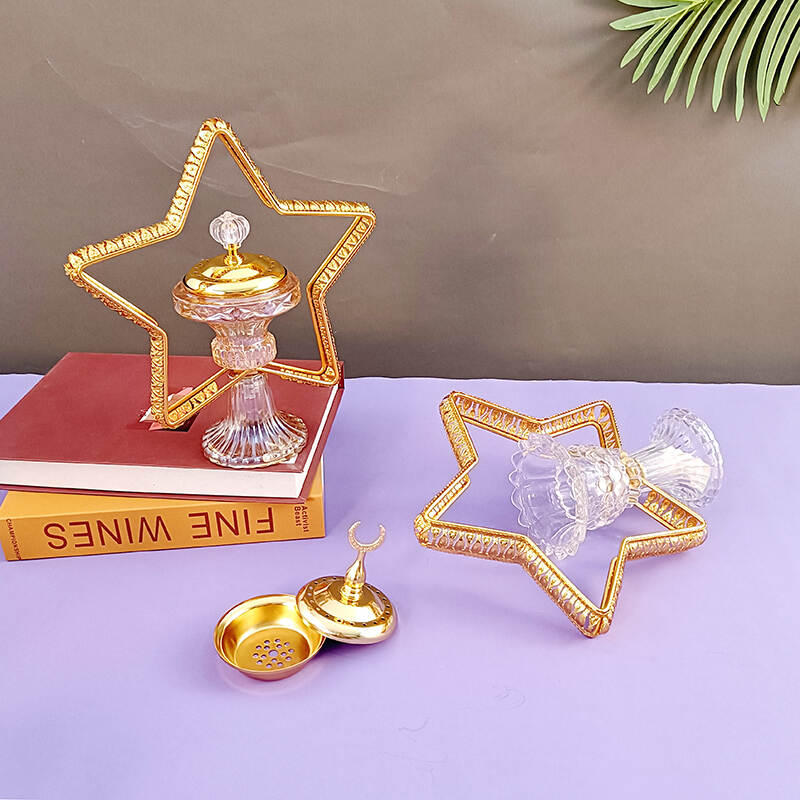 luxury crystal candle holders，eid mubarak candle holder, Luxurious crystal candle holders
