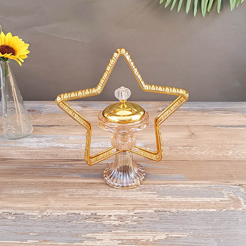 luxury crystal candle holders，eid mubarak candle holder, Luxurious crystal candle holders