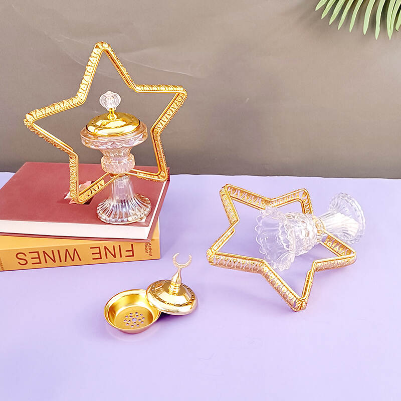 luxury crystal candle holders，eid mubarak candle holder, Luxurious crystal candle holders