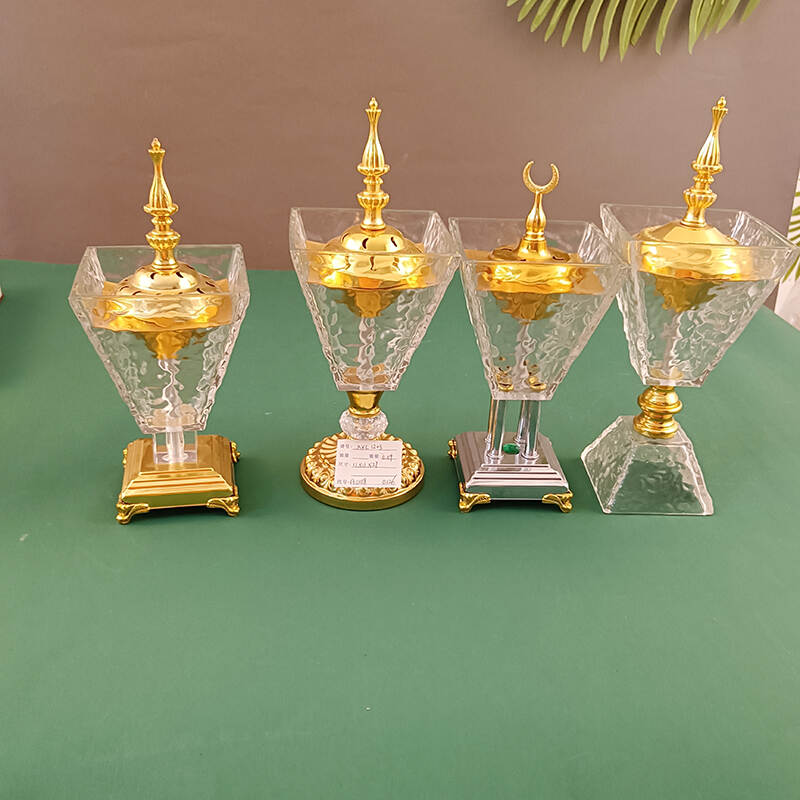 Middle Eastern high quality aromatherapy burner candle holder transparent glass luxury aroma diffuser