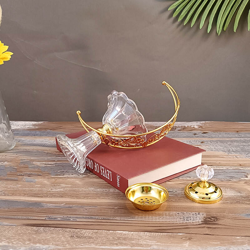 luxurious candle holder,Eid candlestick，essential oil burner tea light,electronic incense burners candle