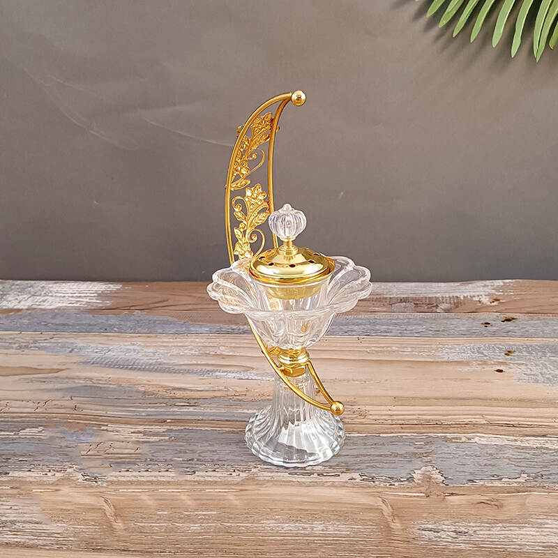 luxurious candle holder,Eid candlestick，essential oil burner tea light,electronic incense burners candle