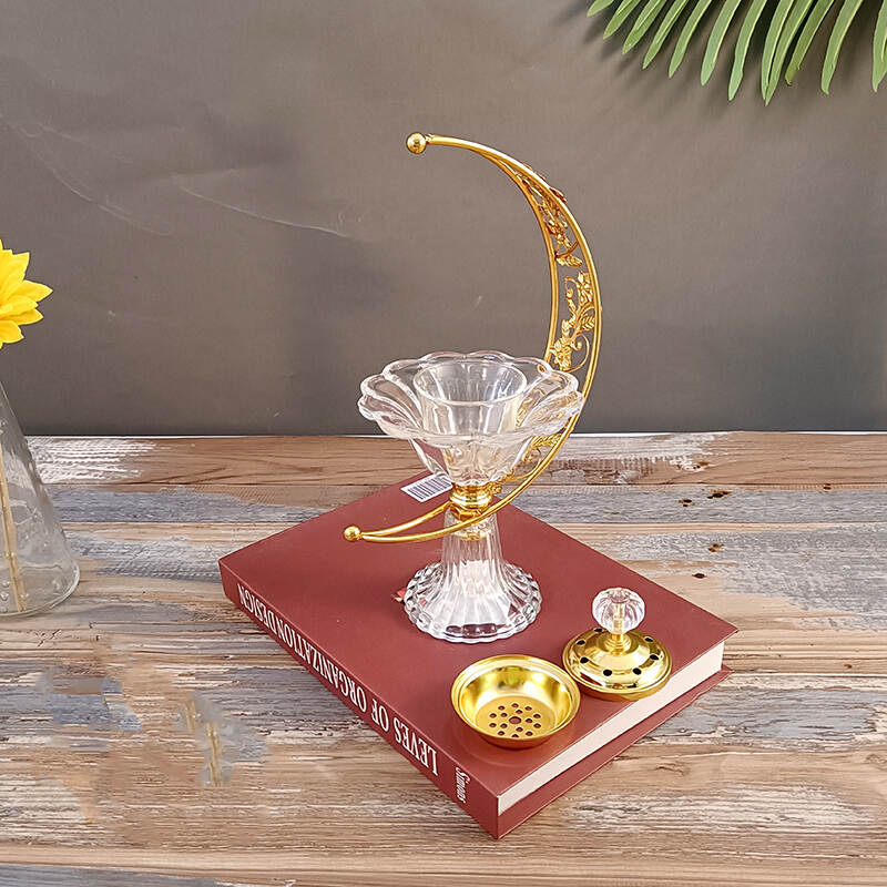 luxurious candle holder,Eid candlestick，essential oil burner tea light,electronic incense burners candle