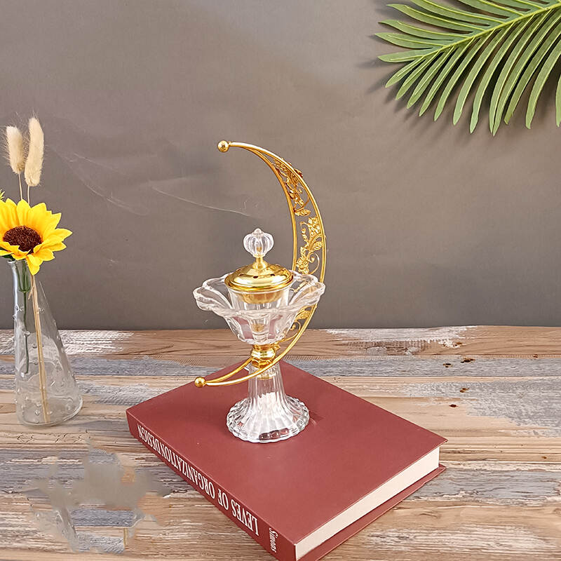luxurious candle holder,Eid candlestick，essential oil burner tea light,electronic incense burners candle