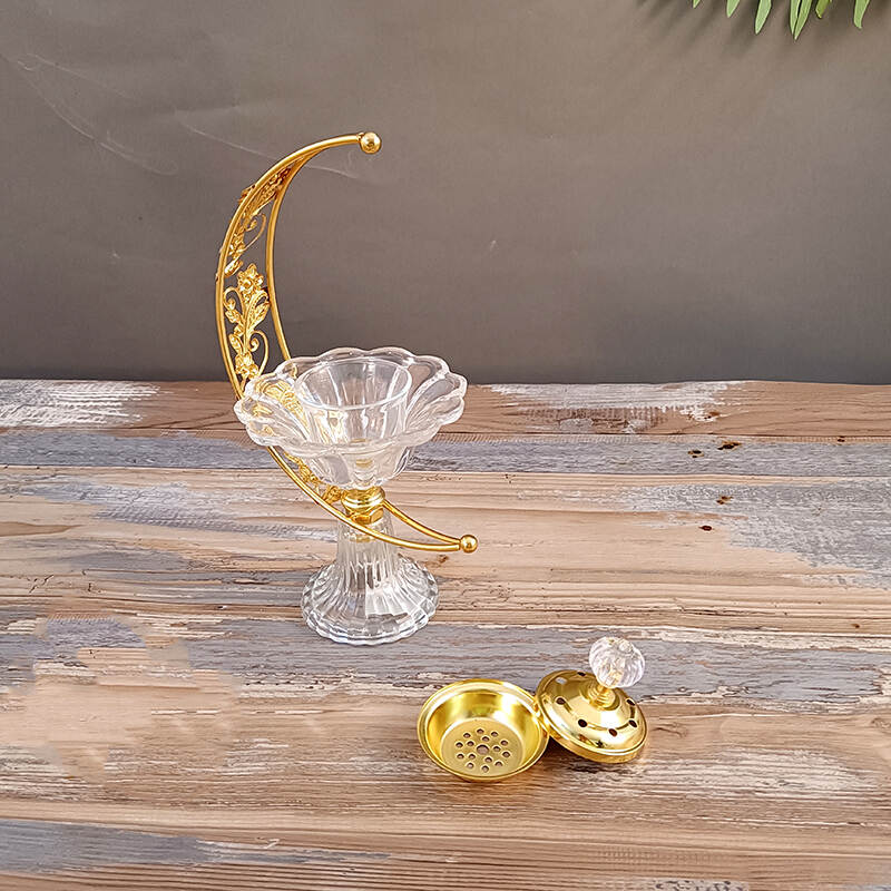 luxurious candle holder,Eid candlestick，essential oil burner tea light,electronic incense burners candle