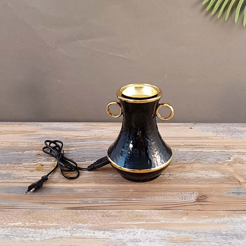 aromatherapy burner with metal finish， electric scented candle burners，luminara scented flameless candles