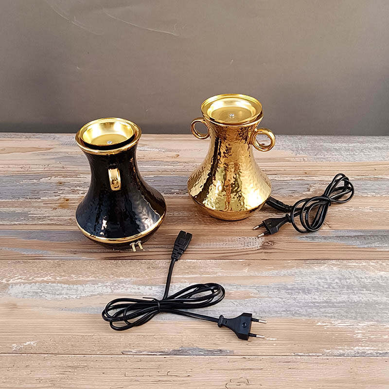 aromatherapy burner with metal finish， electric scented candle burners，luminara scented flameless candles