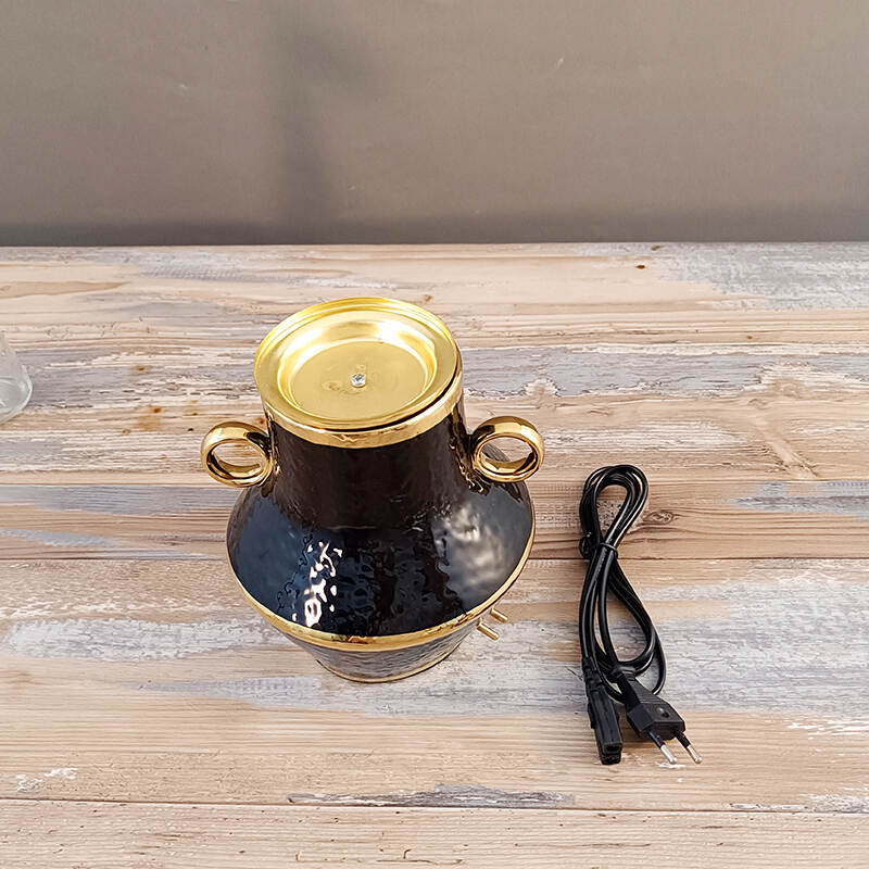 wholesale Gold-black electric with hande aromatherapy insence burner