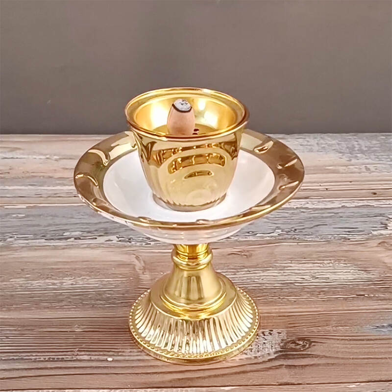 gold goblet candle holder，ceramic aromatherapy burner，best diffuser for essential oils