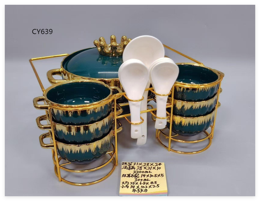 Ceramic Casserole Dish set，ceramic casserole dish set with lids，Hotpot Style Home set