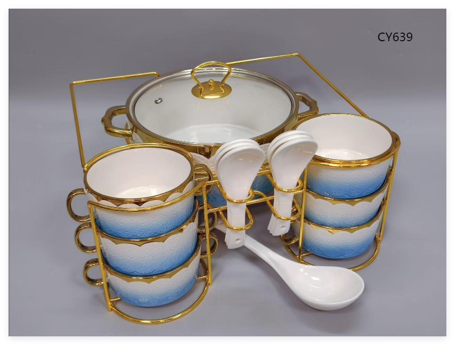 Ceramic Casserole Dish set，ceramic casserole dish set with lids，Hotpot Style Home set
