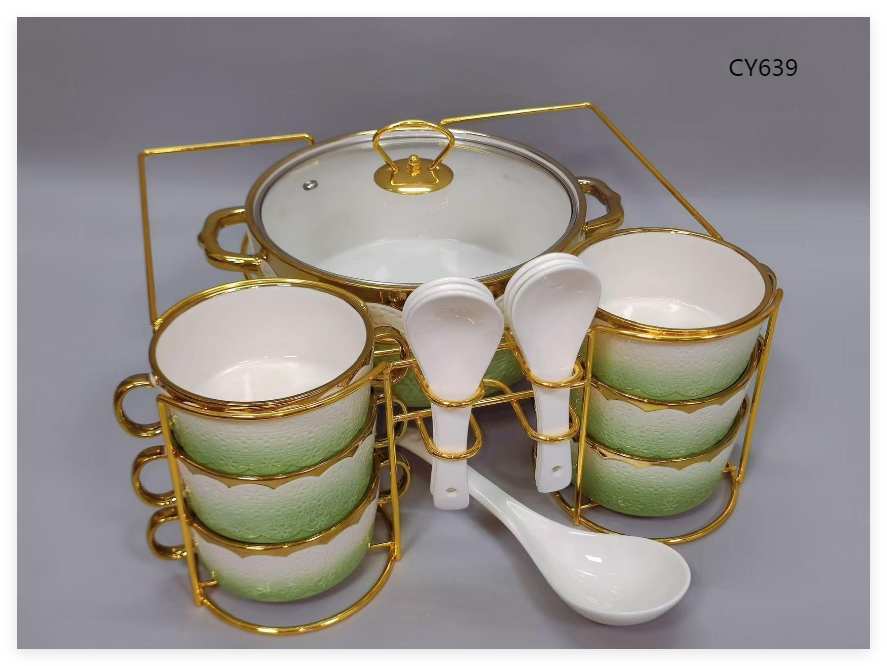Ceramic Casserole Dish set，ceramic casserole dish set with lids，Hotpot Style Home set