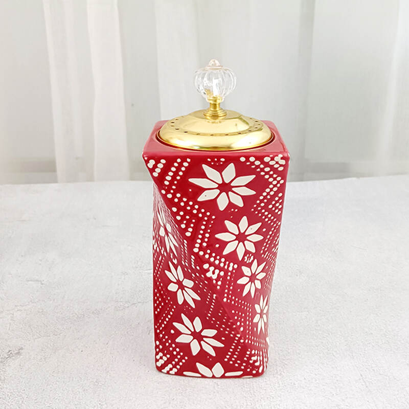 Middle Eastern style wax ，diffuser scented wax melt warmer， ceramic oil burner