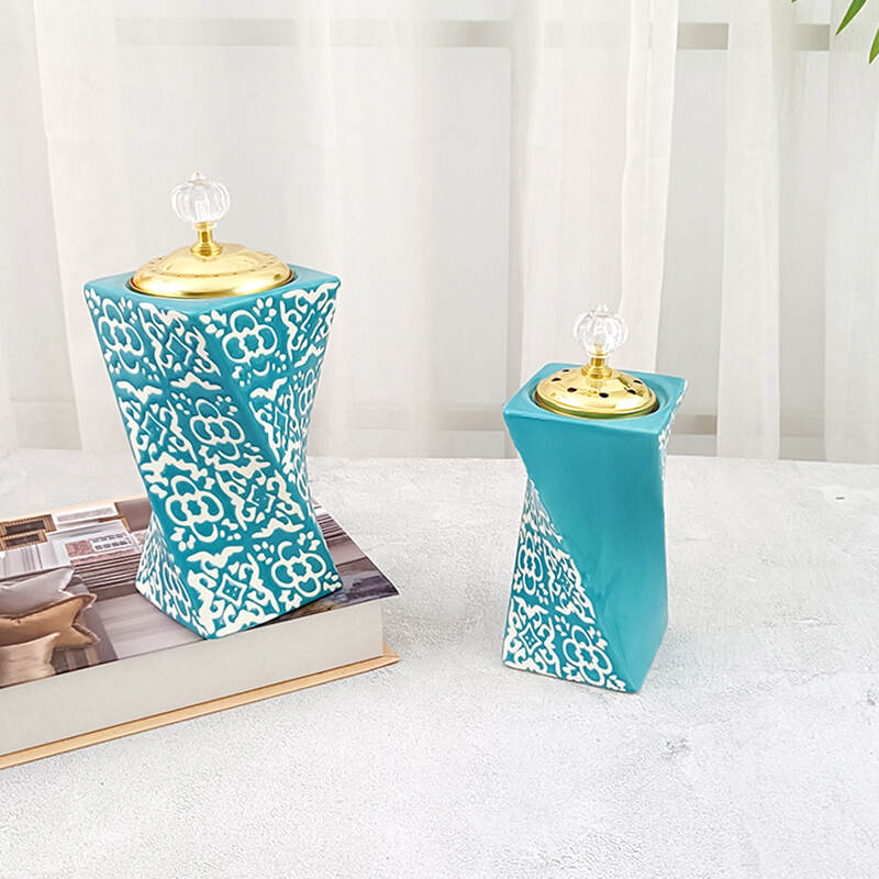 Middle Eastern style wax ，diffuser scented wax melt warmer， ceramic oil burner