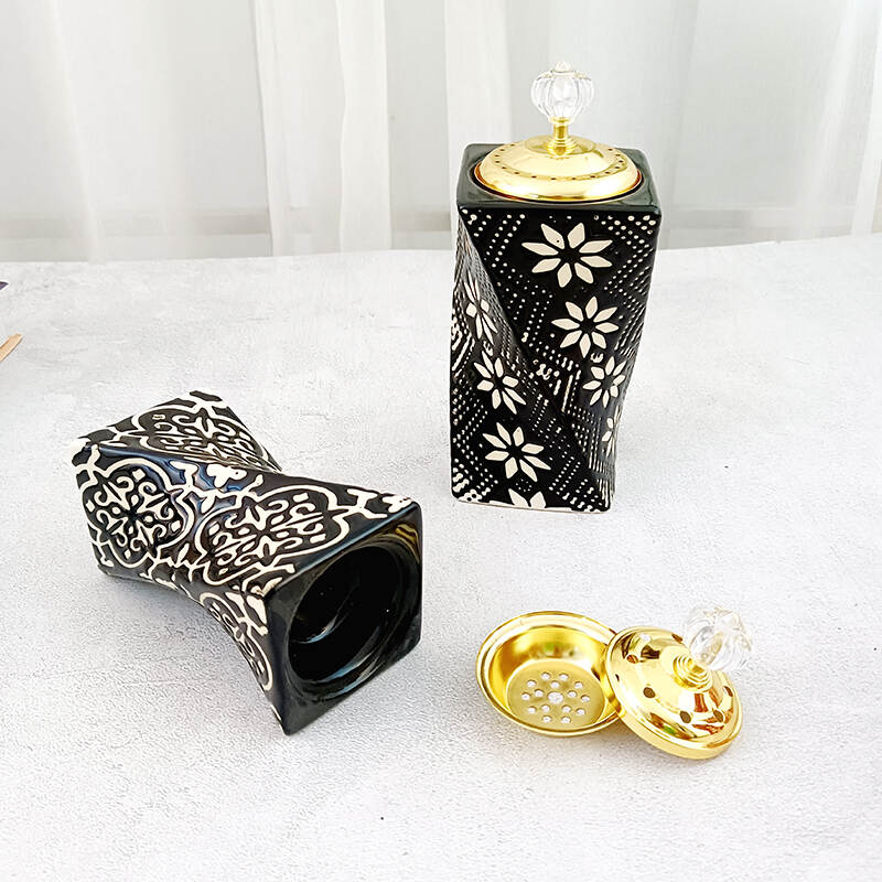 Middle Eastern style wax ，diffuser scented wax melt warmer， ceramic oil burner