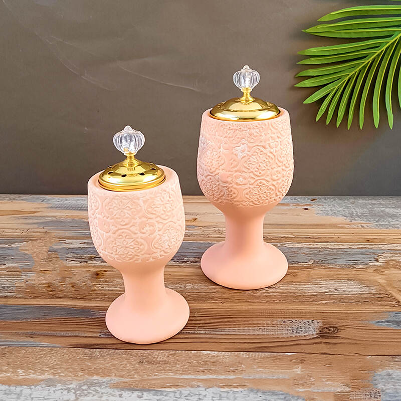 supplier handmade aromatherapy burner，ceramic candle holder ，vintage aroma burner
