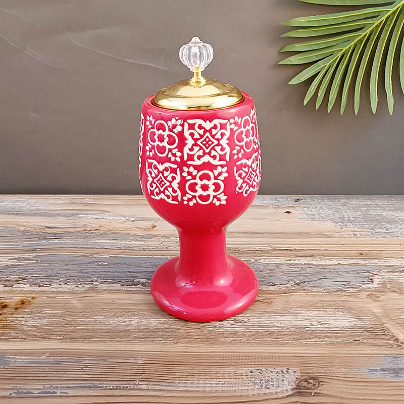 supplier handmade aromatherapy burner，ceramic candle holder ，vintage aroma burner