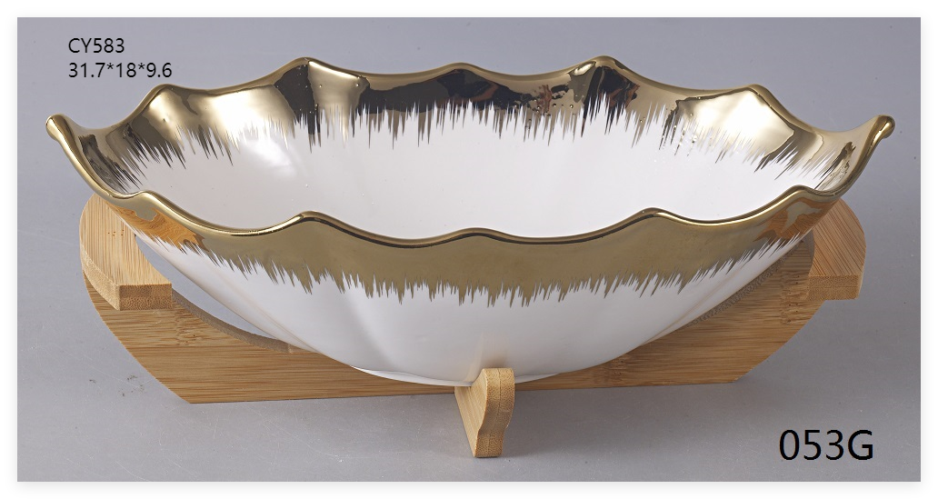 Creative high-end divided fruit plate，divides sauce dish，multi compartment food plate