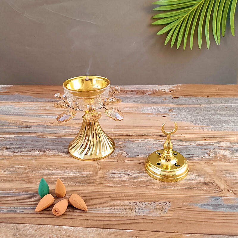 Bakhoor Burner Set Tray，Charcoal insencents Burner，Holder Antique Arabic Incense Burner