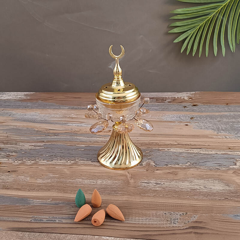 Bakhoor Burner Set Tray，Charcoal insencents Burner，Holder Antique Arabic Incense Burner