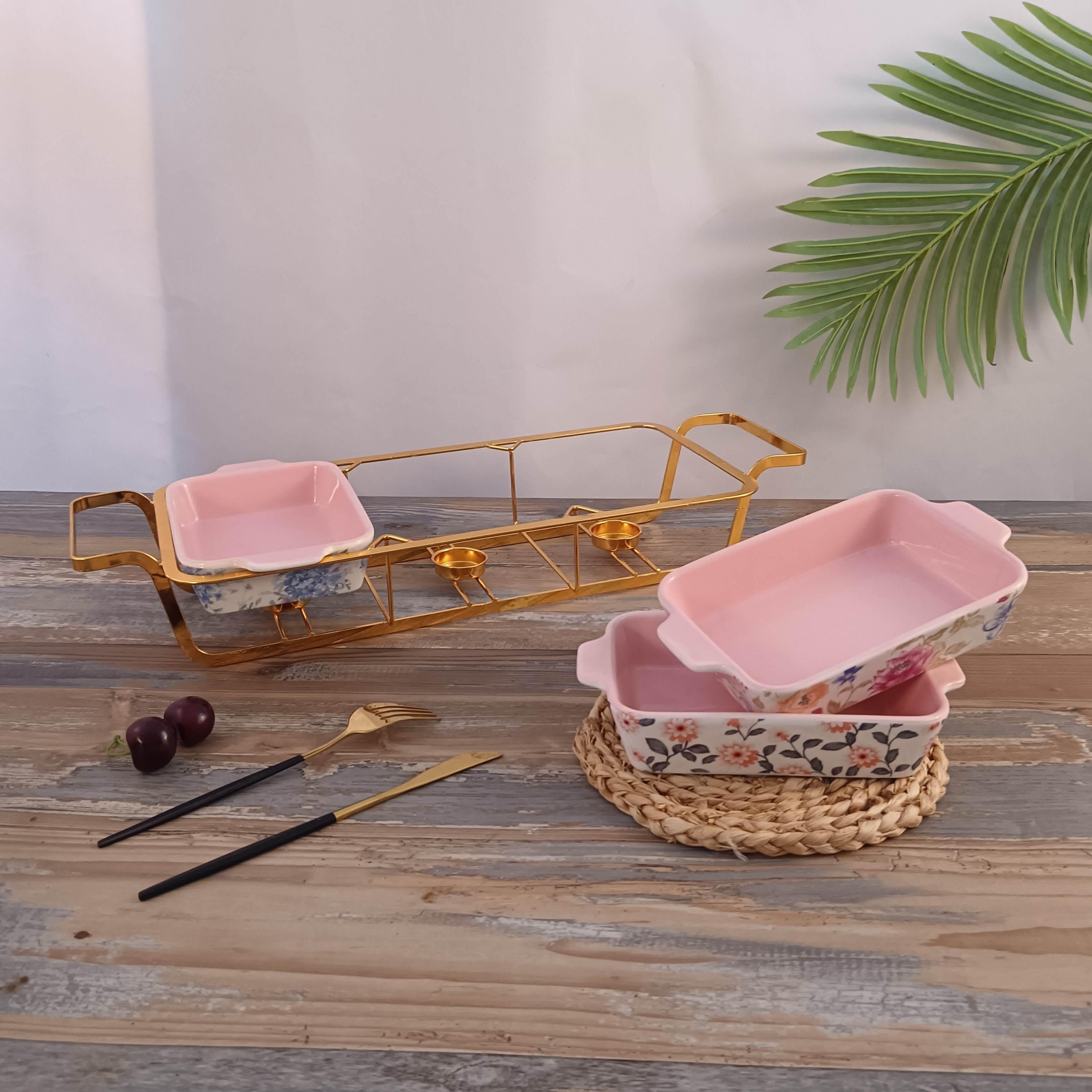 aromatherapy oil burner	,ceramic baking dish with ironwork,ceramic baking dish With alcohol iron rack