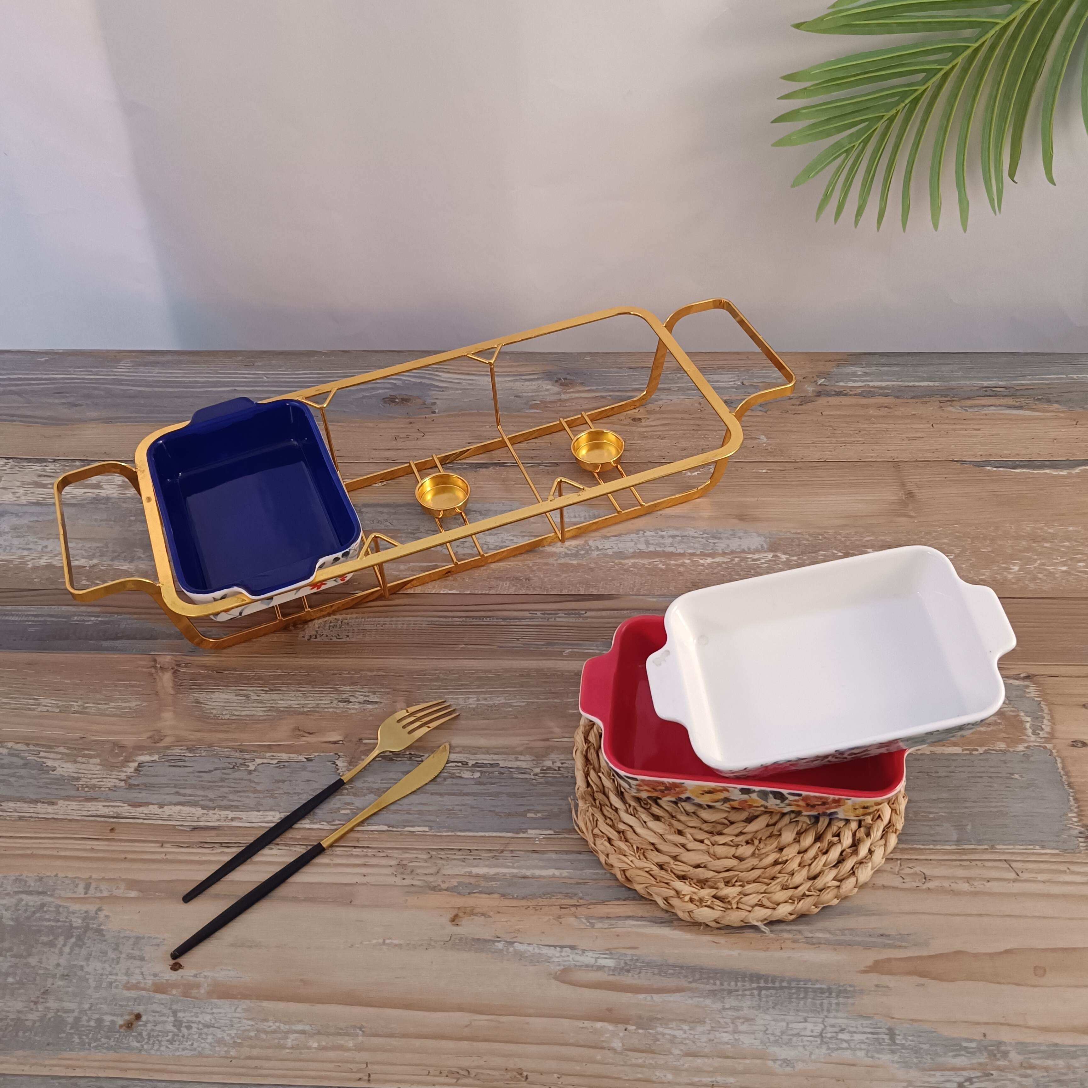 aromatherapy oil burner	,ceramic baking dish with ironwork,ceramic baking dish With alcohol iron rack
